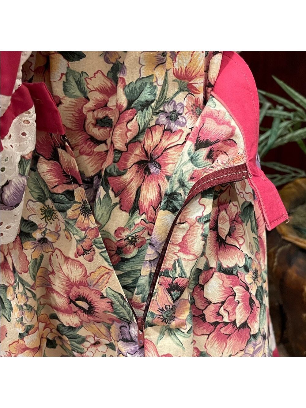 Floral Prairie 2 Piece Set M Cottagecore Romantic Fairycore Vintage Style - Picture 9 of 11